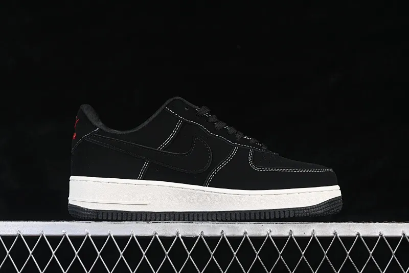 All categories Nk Air Force 1 Air Force series Nk Air Force 1 Low Air Force low-top Nike Air Force 1'07 Low Rei Kawakubo co-branded matte black and red love Air Force 1 low-top casual sneakers LD1999-007